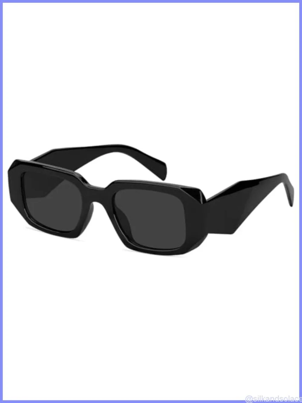 Trendy Rectangle Sunglasses for Women Men Square Retro Vintage UV400